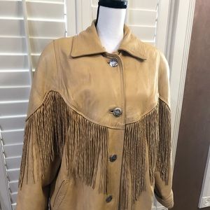 Vintage and Rare Damselle Calfskin Leather Coat